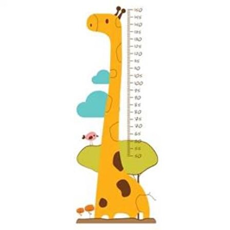 Mycey Boy Ölçer Sticker Zürafa Arkadaşım