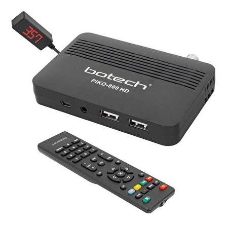 BOTECH PIKO 800 IPTV DESTEKLİ FULL HD MİNİ ÇANAKSIZ UYDU ALICISI TKGSLİ