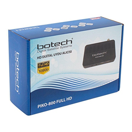 BOTECH PIKO 800 IPTV DESTEKLİ FULL HD MİNİ ÇANAKSIZ UYDU ALICISI TKGSLİ