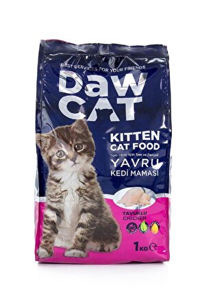Daw Cat Yavru Kedi Maması Tavuklu 1 kg