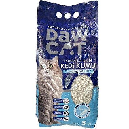 Dawcat 5lt Bentonit Kedi Kumu Doğal Kokusuz