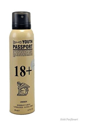 Youth Passport Pudrasız Unisex Sprey Deodorant 150 ml