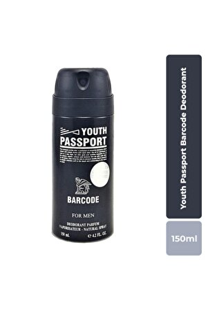Youth Passport Barcode Pudrasız Sprey Deodorant 