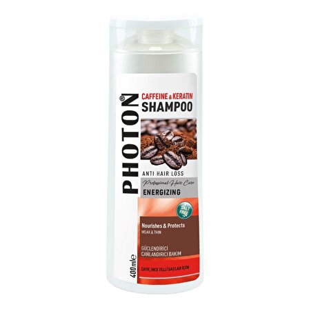 Photon Caffeine&Keratin Tüm Saçlar İçin Besleyici Kafeinli Şampuan 400 ml