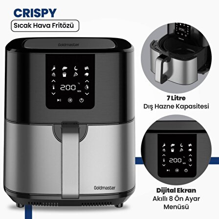 Goldmaster Crispy Airfryer Sıcak Hava Fritözü