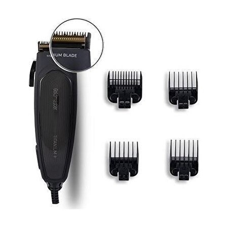 Goldmaster GM-8197 4 Başlıklı Kablolu+Kablosuz Kuru Saç-Sakal Çok Amaçlı Tıraş Makinesi 