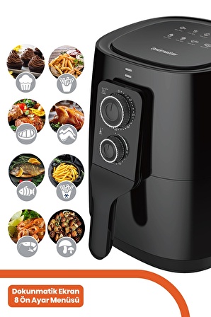 Gold Master Vital 3 lt Yağsız Airfryer Siyah