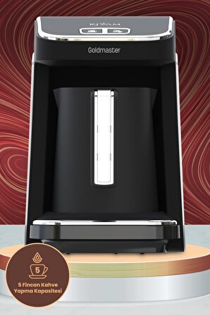 Goldmaster Kıvam Beyaz Geniş Hazneli Türk Kahve Makinesi