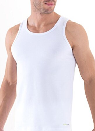 Blackspade Beyaz Erkek İç Giyim Atlet 9678 Tender Cotton