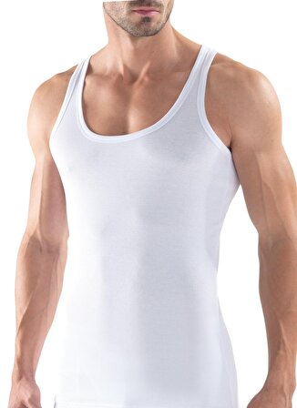 Blackspade Beyaz Erkek İç Giyim Atlet 9341