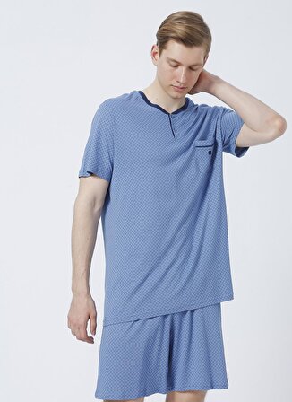 Blackspade Pijama Takımı, 3XL, Mavi