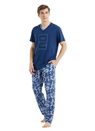 Blackspade Mavi Erkek Pijama Takımı 30827