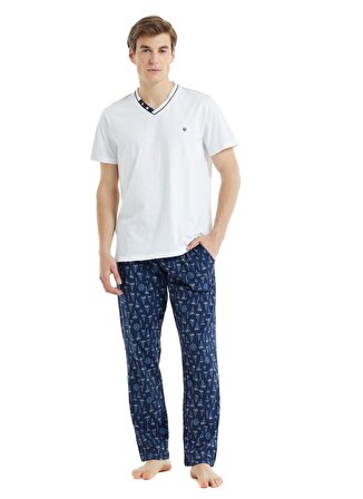 Blackspade Pijama Takımı, 2XL, Beyaz
