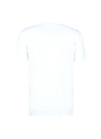 Blackspade V Yaka Düz Beyaz Erkek T-Shirt 9639
