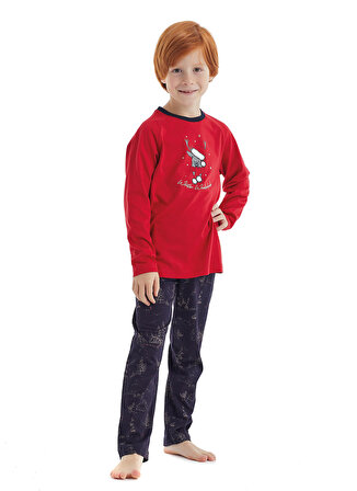 Blackspade Düz Kırmızı Erkek Çocuk Pijama Takımı 40111