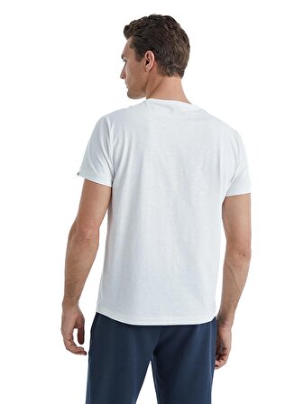 Blackspade Yuvarlak Yaka Düz Beyaz Erkek T-Shirt 40510