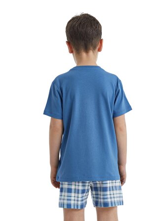 Blackspade Düz Mavi Erkek Pijama Takımı 40493