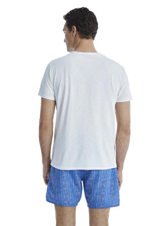 Blackspade Yuvarlak Yaka Düz Beyaz Erkek T-Shirt 10641
