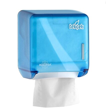 RULOPAK Mini Tekçek Tuvalet Kağıdı Dispenseri Mavi