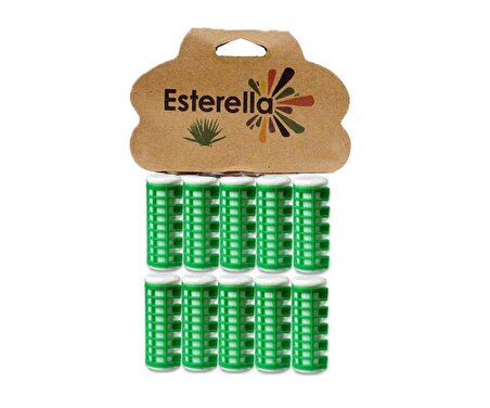 Esterella Isıtmalı Bigudi - Yeşil