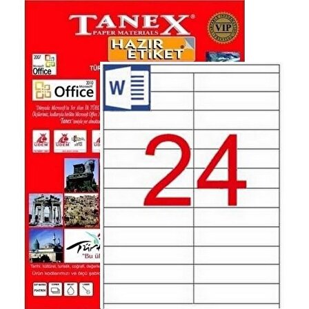 TANEX 105 X 23 MM LAZER ETİKET TW-2224
