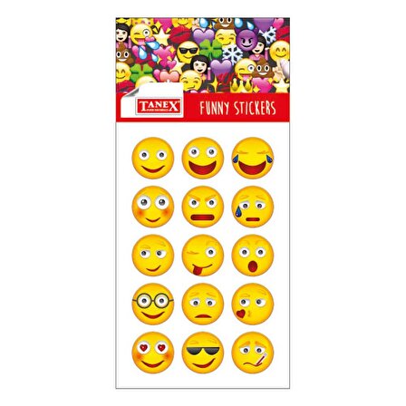 Tanex Damla Emoji Etiket 6’lı TDE111
