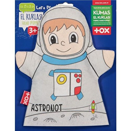 Tox Astronot Meslekler Keçe El Kukla , Eğitici Oyuncak