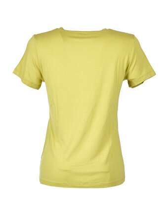 Daıdo V Yaka Basic Kısa Kollu Fıstık Yeşili Kadın T-Shirt 19Y291900970