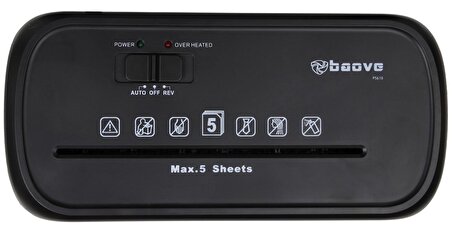 Baove PS610 Evrak İmha Makinesi ve Kağıt Kesme - Cd - Kredi Kartı İmha Makinesi - Çapraz Kesim - 11Litre