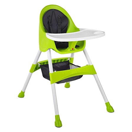 Baby Hope Royal Katlanır Sabit Mama Sandalyesi Yeşil 