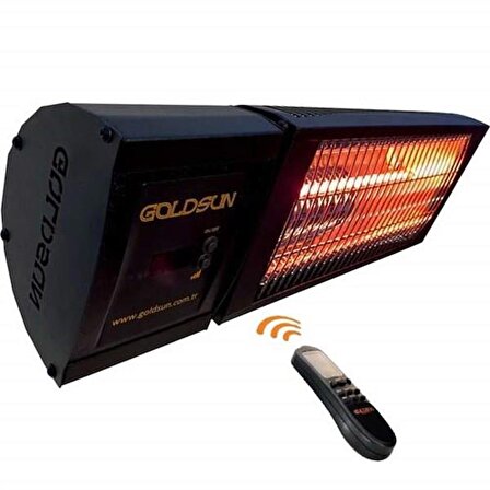 Goldsun Nova Gsn20 2000 W Termostatlı Dış Mekan Elektrikli Duvar Tipi Infrared Isıtıcı 