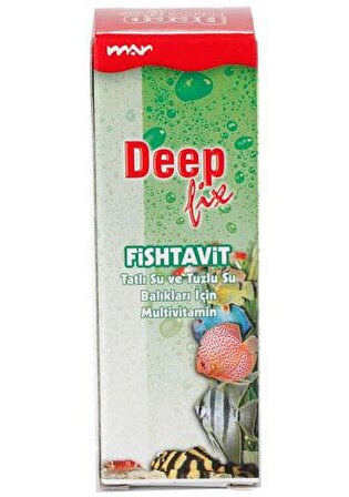 Deep Fix Fishtavit Akvaryum Balıkları İçin Vitamin Solüsyonu 30 Ml
