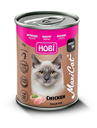 Hobi Maxicat Tavuklu Kedi Konserve Mama 400 g