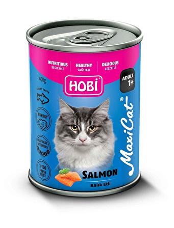 Hobi Maxicat Somonlu Kedi Konserve 400 Gr