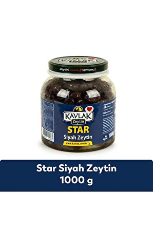 Kavlak Star Gemlik Siyah Zeytin 1 Kg Pet