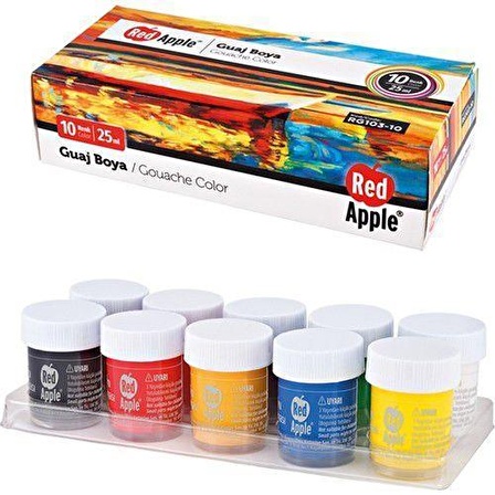 Red Apple Guaj Boya 25 ML 10 Renk RG103-10