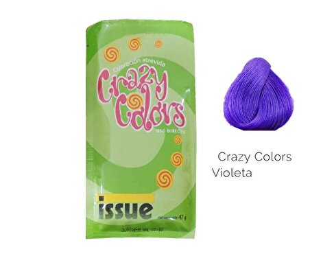 İssue Crazy Colors Yarı Kalıcı Saç Boyası 47 Gr - Violeta Crazy