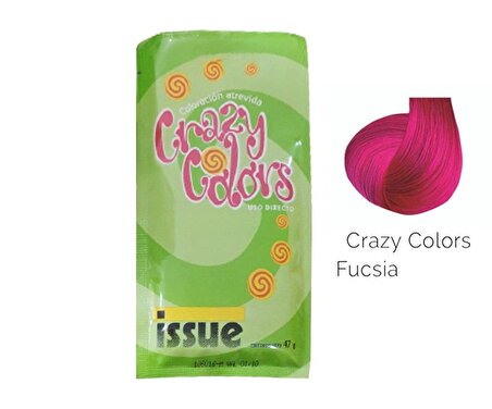 İssue Crazy Colors Yarı Kalıcı Saç Boyası 47 Gr - Fucsia Crazy