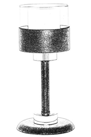 AVONNI ML-60193-1CPR Bakır Patina Boyalı Masa Lambası E27 Metal Cam 16cm