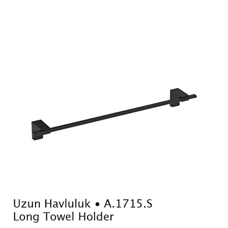 Duxxa Deppot F1 Mat Siyah Uzun Havluluk A.1715.S