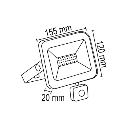 FORLİFE 30W HAREKET SENSÖRLÜ LED PROJEKTÖR BEYAZ