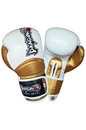 Carbon 5 Muay Thai Boks Ve Kick-boks Eldiveni Beyaz