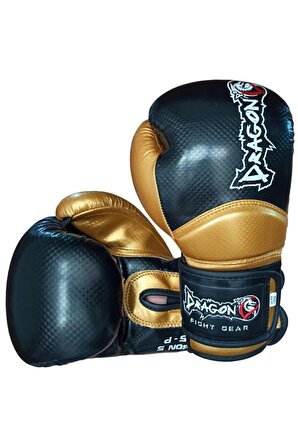 Siyah Altın Carbon 5 Muay Thai Boks Ve Kick-boks Eldiveni