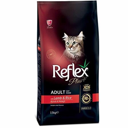 Reflex Plus Kuzu Etli 15 kg Yetişkin Kedi Maması