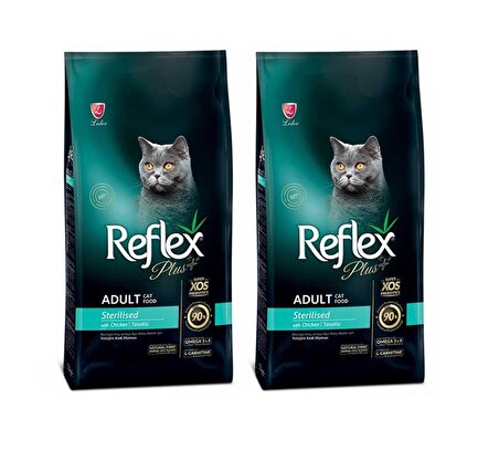 Reflex Plus Sterilised Tavuklu Kısır Kedi Maması 1,5 Kg (2 ADET)