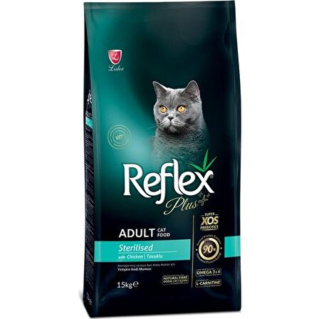 Reflex Plus Sterilised Tavuk Etli 15 kg Yetişkin Kedi Maması
