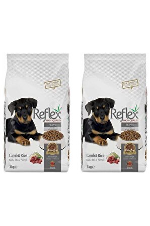 Reflex Kuzu Etli-Pirinçli Yavru Kuru Köpek Maması 2x3 kg