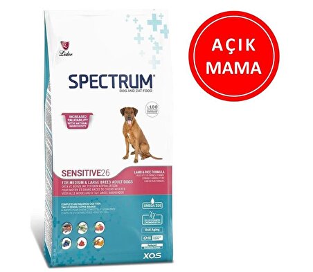 Spectrum Sensitive 26 Kuzulu Yetişkin Köpek Maması 1 Kg AÇIK