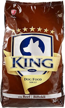 King Biftekli King Charles Irkı Yetişkin Kuru Köpek Maması 3 kg