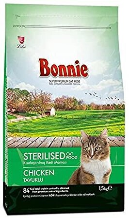 Bonnie Kısırlaştırılmış Kedi Maması 1,5 Kg